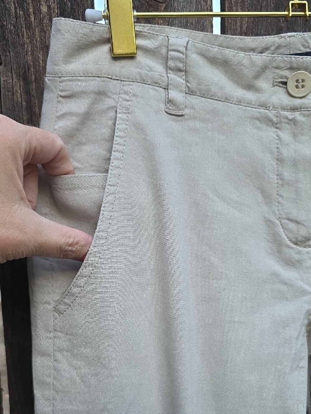 Theory Beige Cargo Pants for Women - Picture 4 of 13